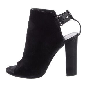 Vince Suede Block Heel Peep Toe Sandals